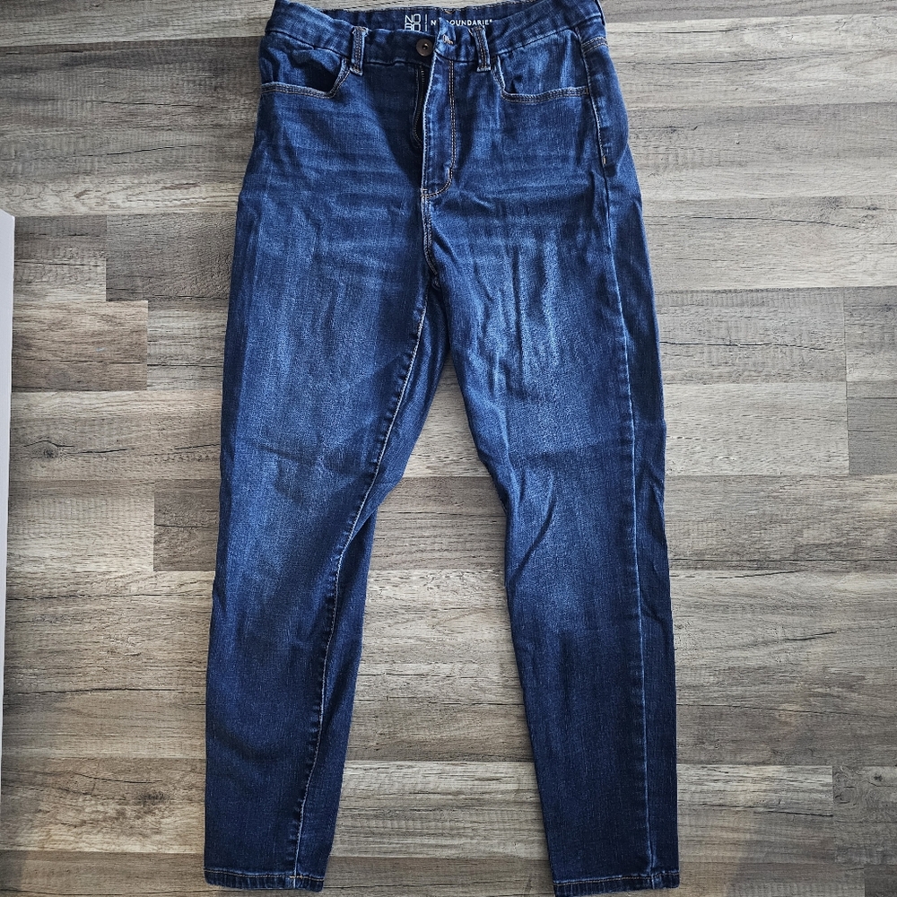 No Boundaries Dark Blue Denim Jeans Size 11